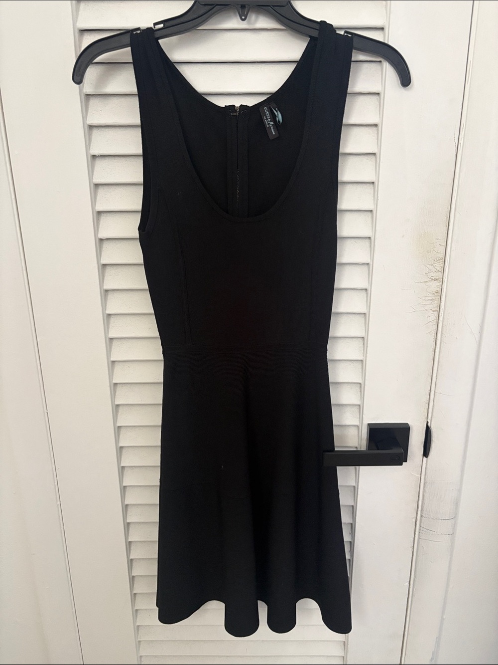 Guess by Marciano Black Sleeveless Fit-and-Flare Dress
